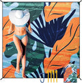Beach Blanket Waterproof Sandproof Extra Large Beach Mat 79" X 83"/120"x108"for 1-8 Adults Quick Drying Durable Outdoor Picnic Mat for Beach Travel Camping Hiking