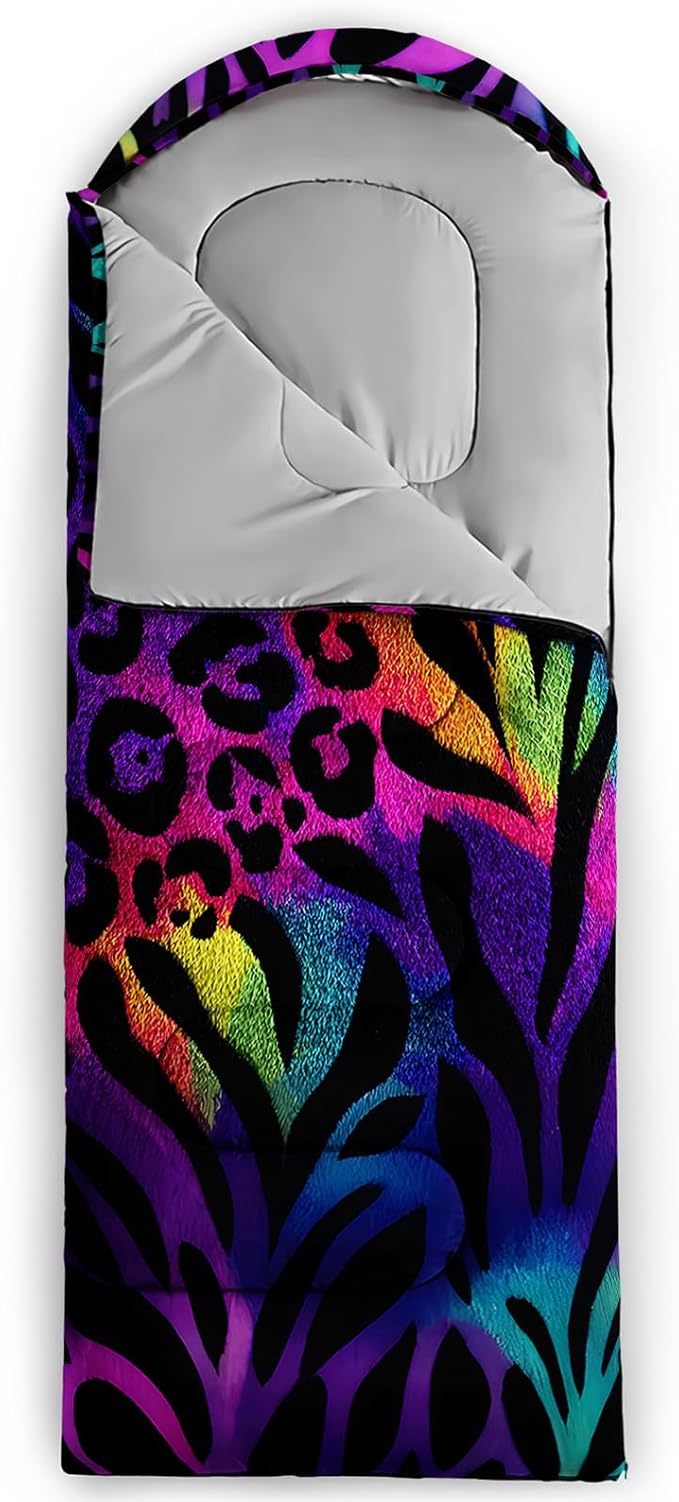 AILONEN Sports Basketball Sleeping Bag for Kids Boys,Warm and Cool Weather,Lightweight,Waterproof Backpacking,3D Galaxy Ball Print Sleeping Bag for Camping