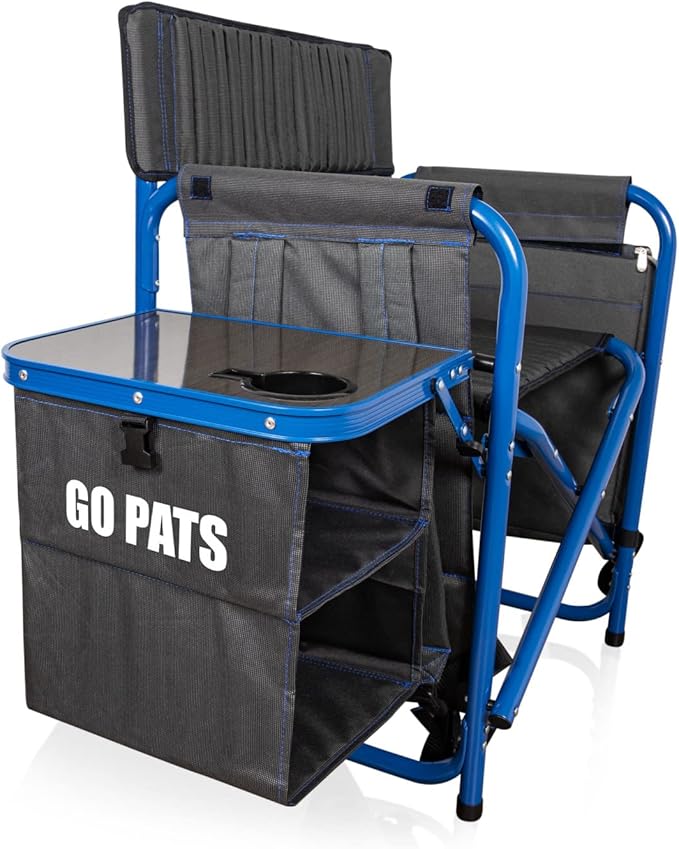 Picnic TIME NFL Unisex-Adult NFL Fusion Camping Chair with Side Table and Soft Cooler, Beach Chair for Adults, Lawn Chair