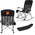 Picnic TIME NCAA Unisex-Adult NCAA Outdoor Rocking Camp Chair, XL Heavy Duty Camping Chair for Adults