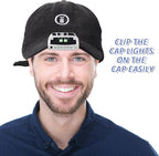 Mudder LED Clip on Cap Lights USB Rechargeable Cap Flashlight Clip Waterproof Ultra Bright Hat Flashlight Headlamp for Fishing Camping Hand Work