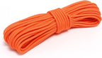 Nylon Rope, 1/4 inch 50FT Nylon Poly Rope Utility Cord Strong Polyester for Camping, Hiking, Clothesline, Tie, Flag Pole, Marine, Swing Outdoor & Indoor (6mm Orange)