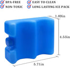 JMEXSUSS Reusable Ice Packs for Cooler, Long Lasting Breastmilk Bottle Storage, Freezer Packs Can Cooler for Lunch Boxes, Beer Soda, Camping