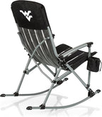 Picnic TIME NCAA Unisex-Adult NCAA Outdoor Rocking Camp Chair, XL Heavy Duty Camping Chair for Adults