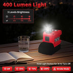 2 Pack Kzreect 220W Power Inverter Compatible with Milwaukee 18V Batteries (Battery Not Included), DC to 110V AC Converter with 1 AC Outlet, USB-C, Dual USB-A & 400LM LED – Camping, Emergency Use