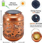 2 Pack Butterfly Outdoor Solar Hanging Lanterns Waterproof LED Solar Lights Metal Decorative Lanterns for Garden, Patio, Courtyard, Backyard, Yard Decor Unique Butterfly Gifts for Women Gardening