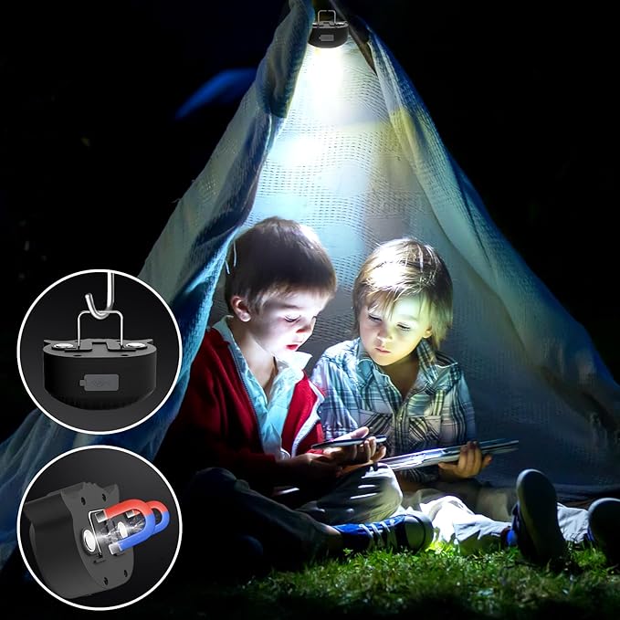 Lsnisni Headlamp Rechargeable 2 Pack, Kids LED Headlamp with Red Light, Head lamp for Adults and Kids with 5 Modes, Waterproof Forehead Flashlight for Camping Outdoor Hiking Running