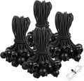100PCS 6inch Ball Bungee Cords, Heavy Duty Bungee Cords with Balls for Shelter Camping Cargo Tent Poles UV Resistant, Indoor & Outdoor Tarp Tie Downs for Organize and Secure