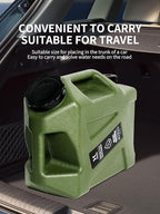 HAIGE 3.2 Gallon Water Container with Spigot, Heavy-Duty Portable Water Jug with Dual Handles, BPA-Free Camping Water Storage for Outdoor, Car Travel, Emergency, Home Drinking & Party Cold Drinks