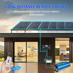 5000W Pure sine Wave Inverter DC 12V to AC 110V/120V Converter 10000w (Peak) with LCD Display Wireless/Wired Remote Control 4AC outlets 4USB and Hardwired AC.Ideal for RV Travel Off-Grid Solar Systems