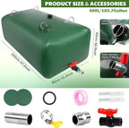 400 L/105.7 Gallon Water Storage Bladder, Foldable Portable Water Bladder Tank, Large Capacity Water Container, Water Bag for RV, Truck, Camping, Emergency & Outdoor Use