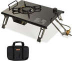 Naturehike Camping Gas Stove for IGT Table, Folding Isobutane Stove with Carry Bag, Portable Camp Stove for Outdoor Car Camping Cooking Tailgating