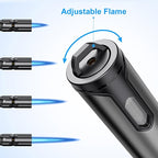 Torch Lighter Refillable Butane Lighter Long Flexible Neck Multipurpose Lighter for Candles Grill BBQ Fireplaces Kitchen Camping (No Prefilled)