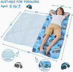 Toddler Nap Mat, Kids Sleeping Bag with Pillow & Minky Blanket, Girls Extra Large Rolled Nap Mats for Preschool Daycare Camping Kindergarten
