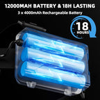 Rechargeable Headlamp 99000 High Lumens, Super Bright LED Head Lamp with Motion Sensor, 12 Modes, IPX7 Waterproof, 125° Adjustable, Zoomable Headlight for Adults, Camping, Cycling, Running