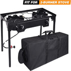 REDCAMP Camp Stove Burner Carry Bag for 2 Burner Stove, Large Stove Carry Case for Double Burner Stove Gas Grill Accessories, 34.5" L x 9" W x 16.5" H