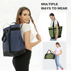 BeeGreen Cooler Bag Soft Insulated Tote for Beach Travel Grocery Shopping Lunch Portable Large Ice Coolers with Handle Hard Freezer Bags with Zippered Top Foldable Leakproof Delivery Totes Teal
