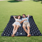 Inflatable Travel Mat with Built-in Pillow - Double Sleeping Pad, Compact Lightweight Gear for Camping Hiking Trekking Tent Backpacking Outdoor Adventures Rest Comfort Air Cushion