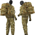 Akmax MOLLE II Medium Rucksack Military Tactical Backpack with Detachable Side Pouches & Upgraded Frame for Enhanced Comfort