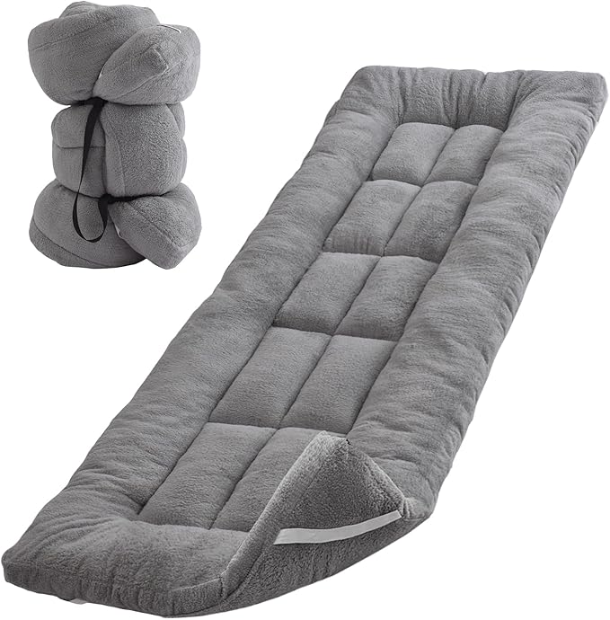 Thick Camping Sleeping Pad - Lamb Fluff Camping Cot Pads for Adult, Soft Sleeping Mat, Non-Slip Camping Mattress Pad for Car Tent
