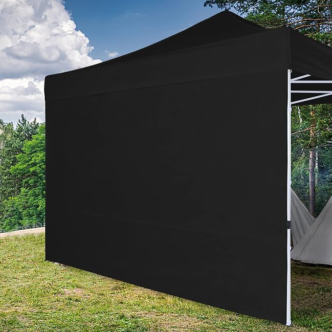 COOSHADE Instant Canopy SunWall 12x12 Canopy SideWall for Pop up Canopy Tent, 1 Pack Sidewall Only, Black