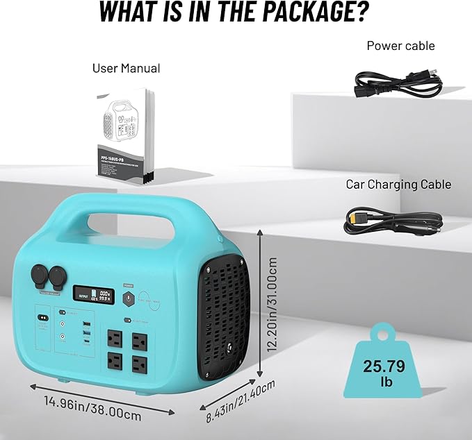 Portable Power Station 1800W PB-1800, 1024Wh Solar Generator LiFePO4 Battery with 120V AC Outlet, Fast Charging, Electric Generator for RV Camping Outdoor Home Emergency Backup (Solar Panel Optional)