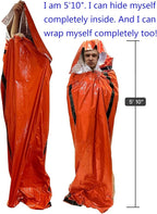 Emergency Bivy Sack Bivy Bag - Emergency Sleeping Bags 4 Pack Mylar Survival Sleeping Bag Emergency Bivvy Sack Waterproof Lightweight Foil Military Patriot Compact Gear Blanket Thermal Escape Camping
