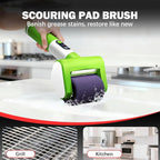 Electric Grill Brush, 2-Speed BBQ Grill Brush with LED Light/Screen Powerful Cleaning 800RPM/4000mAh/2 Brush Heads No Bristle Shedding Rechargeable Lightweight Grill Cleaner for Outdoor/Camping