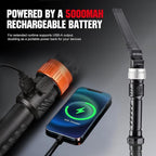 Magnetic Work Light,1200LM Magnetic LED Work Light Rechargeable Foldable Light Bar,360°Rotation 5 Modes, Portable Power Bank for Auto Repair,Grill,Camping and Outdoor
