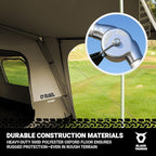 Turbo Heavy-Duty Camping Tent – Quick-Setup 4-Season Family Tent with Waterproof 150D Shell & Instant Frame – Choose Capacity (HD 300/HD 450) & Color