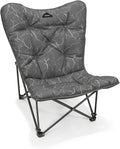 KingCamp Folding Comfy Butterfly Chair Oversized Padded Camping Chairs for Adults Comfortable Camp Chair 300lbs Heavy Duty with High Back for Outdoor Lawn Patio Bedroom Living Room Dorm