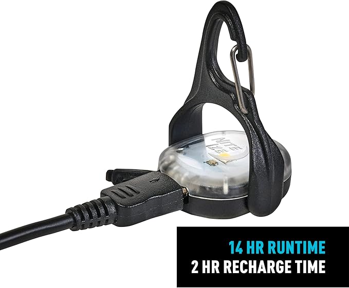 Nite Ize Moonlit Rechargeable Micro Lantern - Portable Mini Lantern for Camping Accessories & Hiking Gear - Features Carabiner Clip with a Weather-Resistant Design