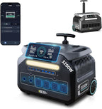 IEETek P3200 Portable Power Station,2048Wh LiFePO4 Battery,3200W(6400W Peak)AC Outlet Power Bank,1 Hour Fast Charging Lithium Solar charger Generator,<10 MS UPS,Home Use,Power Outages,Emergency Backup