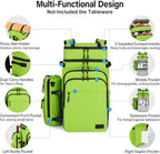Hanke Backpack Cooler, 40 Cans Soft Leak Proof Picnic Backpack, Portable 2 Insulated Compartments Cooler Backpack Water Resistant for Lunch Beach Travel Camping Picnic Hiking,Green