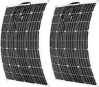 800 Watt Flexible Solar Panel for RV, 2 × 400 Watt 12 Volt Solar Power Panel Kit Photovoltaic Module Monocrystalline Solar Panels for Camping Off Grid Car Battery Charging Boat