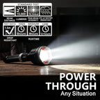 Rechargeable Flashlight 15,000 High Lumens, 120W XHP360 LED Super Bright Tactical Zoomable Flashlights with USB Output, Large Capacity Powered Waterproof Flash Light for Emergencies, Camping, Hunting