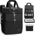 Bartender Bag, Leakproof Travel Bartender Kit Backpack for Carrying Bar Kit, Portable Bar Bag for Cocktail Shaker and 6 Wine Bottle, Professional Mixology Gift for Travel Home Party (Backpack Only)