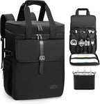 Bartender Bag, Leakproof Travel Bartender Kit Backpack for Carrying Bar Kit, Portable Bar Bag for Cocktail Shaker and 6 Wine Bottle, Professional Mixology Gift for Travel Home Party (Backpack Only)