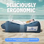 Chillbo Lazybone Inflatable Lounger - Ultimate Inflatable Couch for Maximum Chill - The Perfect Blow Up Couch for Music Festivals Or Lounger for Camping