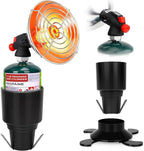 Golf Cart Heater, Portable Propane Heater with Self Igniter, 2-in-1 Outdoor Space Heaters with Cup Holder & Cylinder Base, Golf Cart Accessories, Cordless Camping Heaters for Tents,Hunting,Ice Fishing