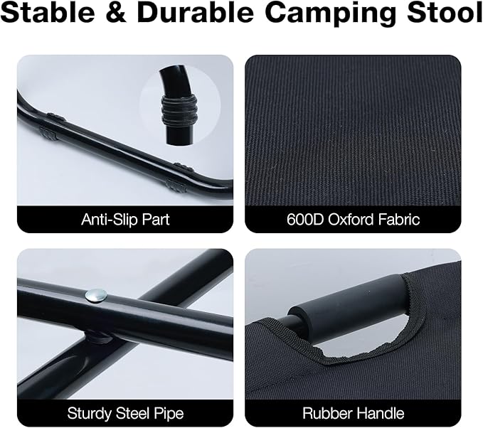 Portable Backpack Stool Cooler Chair for Adults Heavy Duty 350lbs, Lightweight Folding Detachable Large Camping Seat Backpack Cooler Chair for Fishing Hunting Travel
