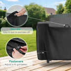 Grill Cover for Pit Boss Savannah Onyx Series 1500Sq Wood Pellet Grill, 65inch Outdoor Grill Cover Waterproof for PB1500NX Smoker Grill-65 L x 21" W x 56" H