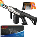 Powerful Propane Torch with Detachable Design, Kitchen Blow Torch Gun with Adjustable Flame, Torch Burner Flamethrower for BBQ, Charcoal Lighter, Campfire, Weeding (Tank Not Included)