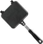 Hot Sandwich Maker, Grilled Sandwich Toaster for Small Bread Pancake, Double Sided Non-Stick Frying Pan, Stovetop Sandwich Grill Press Flip Pan for Camping Kitchen (Inside 5.4" L x 4.7" W)
