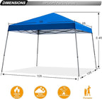 ABCCANOPY Stable Pop up Outdoor Canopy Tent, Blue