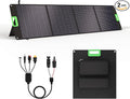 200W Portable Solar Panel Charger with 4 Kickstands, IP65 Waterproof Foldable Solar Charger Kit with DC XT60 & Anderson Outputs for Power Stations, Outdoor RV Camping, and Emergency Blackout