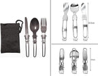 Portable Camping Tableware Cooking Set Outdoor cookware pan Pot Bowl Spoon Fork Utensils for Hiking Picnic Travel Wild campismo