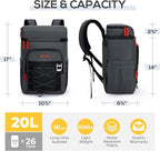 TOURIT Insulated Backpack Cooler with 2 Compartments, 30 Can Capacity, Leakproof Waterproof Thermal Bag for Beach Camping Travel