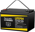 12V 100Ah LiFePO4 Battery - Small RV Battery with 100A BMS, 15000+ Deep Cycles, Solar Energy Storage, Lithium Phosphate Batteries for Home Motor, Travel Trailer, Camping, Off-Grid Power
