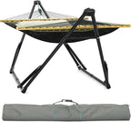 Tranquillo Unity Adjustable Hammock Stand, 800 lbs Capacity Steel Double Hammock Stand for 2 Persons, Premium Pre-Assembled Stand for Indoor Outdoor, Black